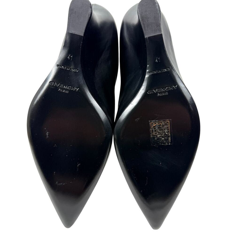 New Givenchy Shark Lock Wedge Platform Ankle Boots Black Size 41 - Picture 9 of 11